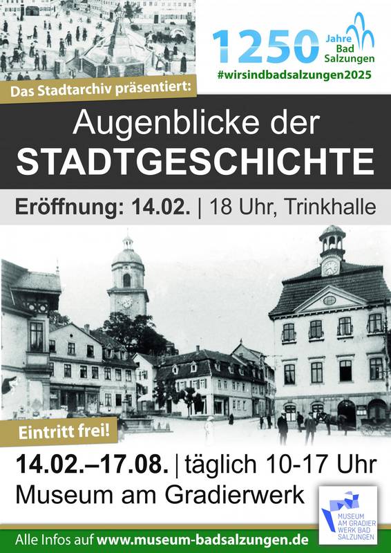 Werbeplakat Augenblicke der Stadtgeschichte