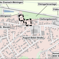 Bekanntmachung über die Veröffentlichung im Internet des Entwurfes des vorhabenbezogenen Bebauungsplans Nr. 80 Sonstiges Sondergebiet Hospiz-Zentrum „Hospiz St. Wendel“ der Stadt Bad Salzungen