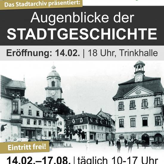 Werbeplakat Augenblicke der Stadtgeschichte